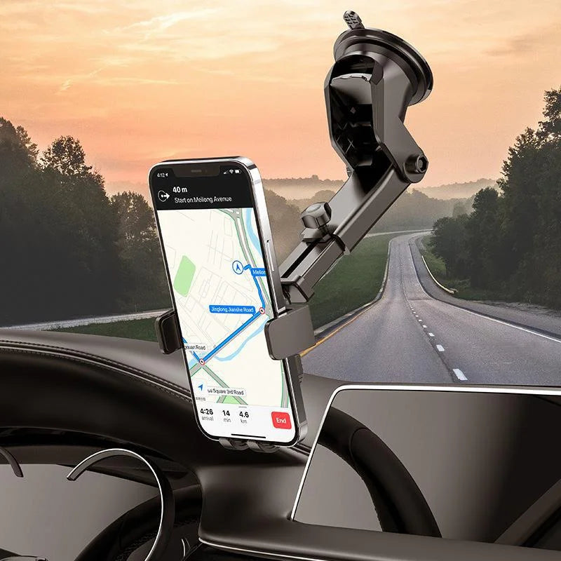 Suporte de Celular Veicular com Trava Automática 360º